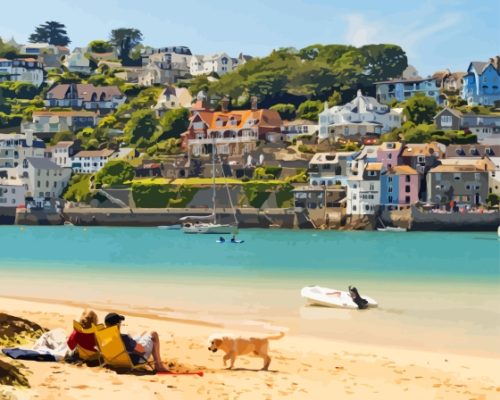 Salcombe Town In England Paint By Numbers