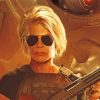 Sarah Connor Terminator Paint By Numbers