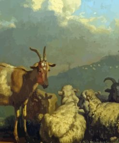 Sheep And Goat Art Paint By Numbers