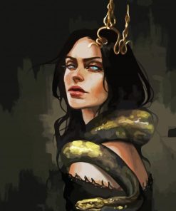 Snake Woman Paint By Numbers