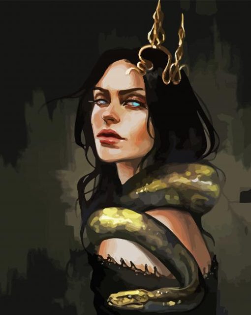 Snake Woman Paint By Numbers