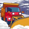 Snow Plow Truck Paint By Numbers