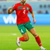 Sofyan Amrabat Moroccan Football Player Paint By Numbers