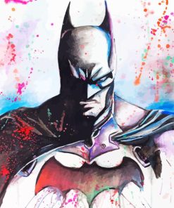 Splatter Art Batman Paint By Numbers