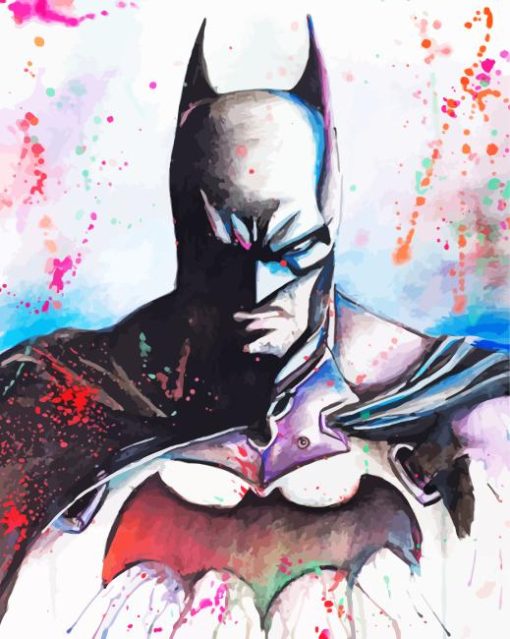 Splatter Art Batman Paint By Numbers