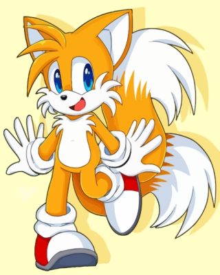 Tails Sonic The Hedgehog Character Paint By Numbers