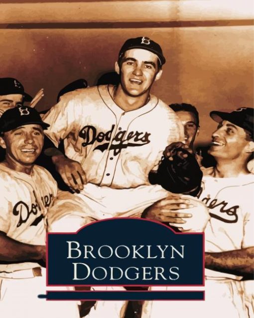 The Brooklyn Dodgers Poster Paint By Numbers