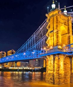 The Roebling Suspension Bridge Paint By Numbers