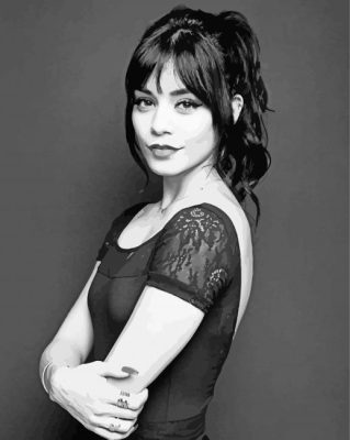 Vanessa Hudgens In Black And White Paint By Numbers