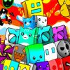 Video Game Geometry Dash Paint By Numbers