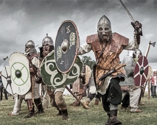 Viking Battle Paint By Numbers