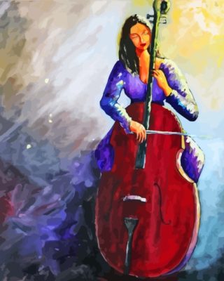 Woman Cello Paint By Numbers