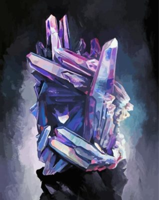 Abstract Amethyst Paint By Numbers