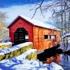 Aesthetic Carroll Covered Bridge Paint By Numbers