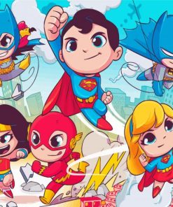 Baby Super Friends Paint By Numbers