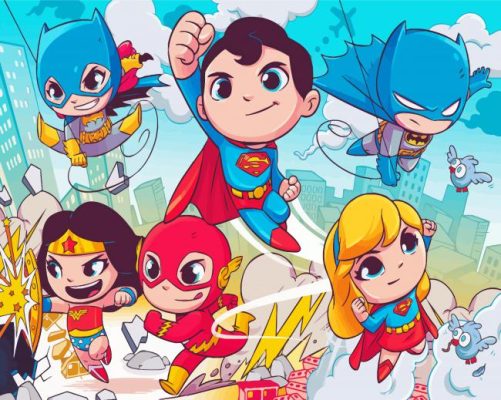 Baby Super Friends Paint By Numbers