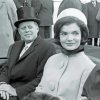 Black And White Jfk And Jackie Kennedy Paint By Numbers