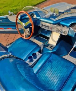 Blue Corvette Interior Paint By Numbers