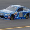 Blue Nascar Racer Paint By Numbers