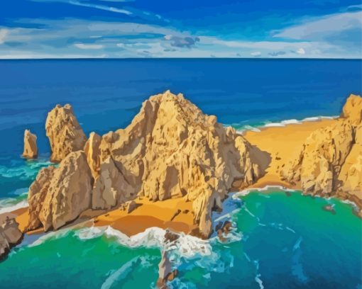 Cabo San Lucas Lovers Beach Paint By Numbers