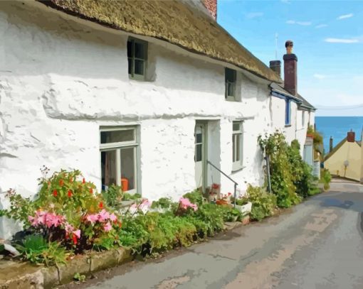 Cadgwith Buildings Paint By Numbers