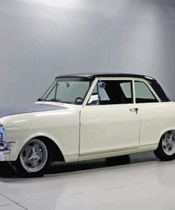 Classic 1965 White Chevrolet Nova Car Paint By Numbers