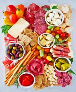 Delicious Antipasto Paint By Numbers