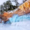 Frozen Michigan Pictured Rocks Paint By Numbers