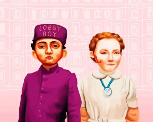 Grand Budapest Hotel Zero And Agatha Paint By Numbers