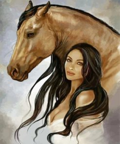 Horse And Woman Paint By Numbers