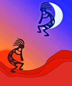 Kokopelli Moon Paint By Numbers