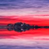 Landscape Red Sunset Reflection Paint By Numbers