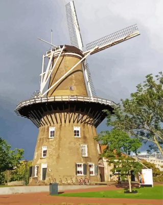 Molen De Valk Leiden City Paint By Numbers