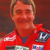 Nigel Mansell Car Racing Driver Paint By Numbers