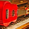 Piano And Red Guitar Paint By Numbers