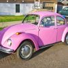 Pink Volkswagen Paint By Numbers