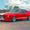 Red Eleanor Mustang Car Paint By Numbers