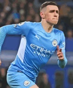 The Footballer Phil Foden Paint By Numbers