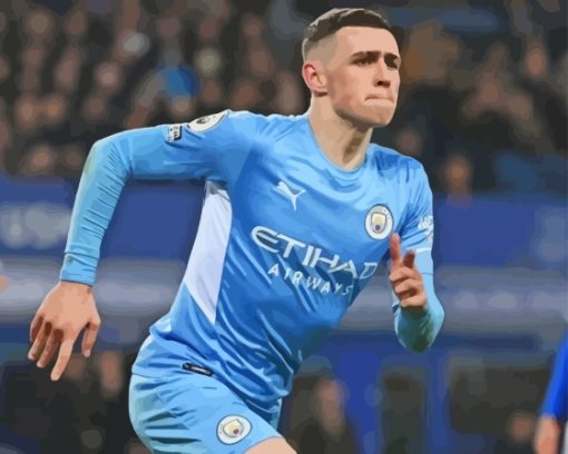 The Footballer Phil Foden Paint By Numbers