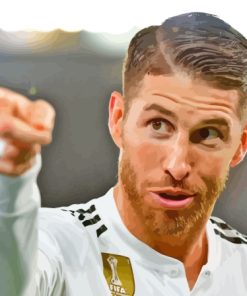 The Footballer Sergio Ramos Paint By Numbers