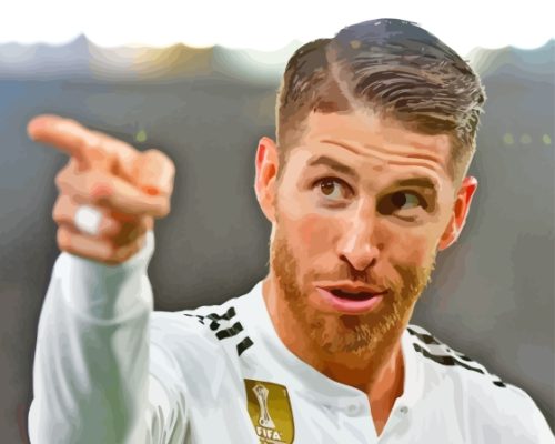 The Footballer Sergio Ramos Paint By Numbers