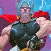 Thor God Of Thunder Cartoon Paint By Numbers