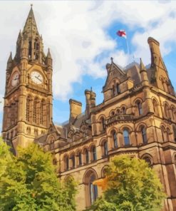 Town Hall In Manchester England Paint By Numbers