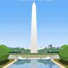 Washington Monument Illustration Poster Paint By Numbers